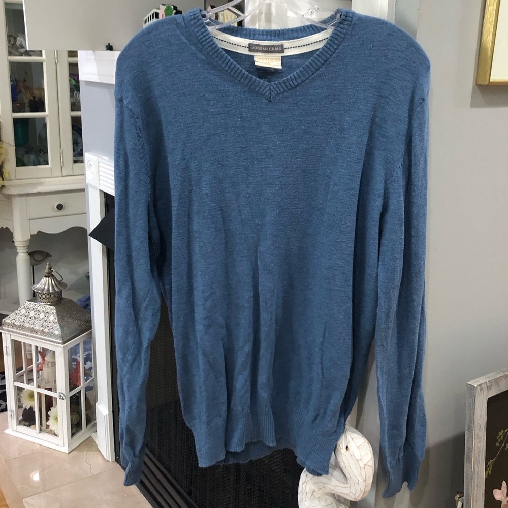 Men’s Jordan Craig Legacy Edition Long Sleeve Knit V Neck Sweater Top